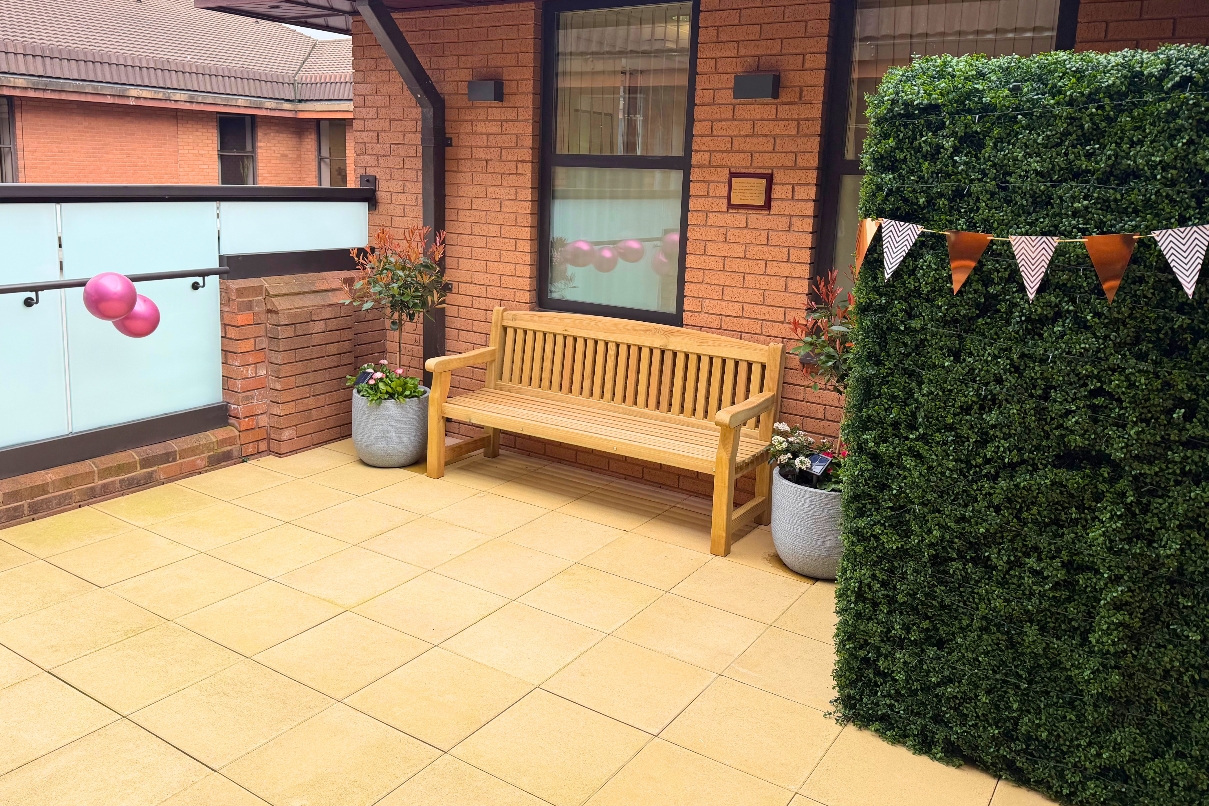 New Intensive Care Unit balcony opens at Warrington Hospital