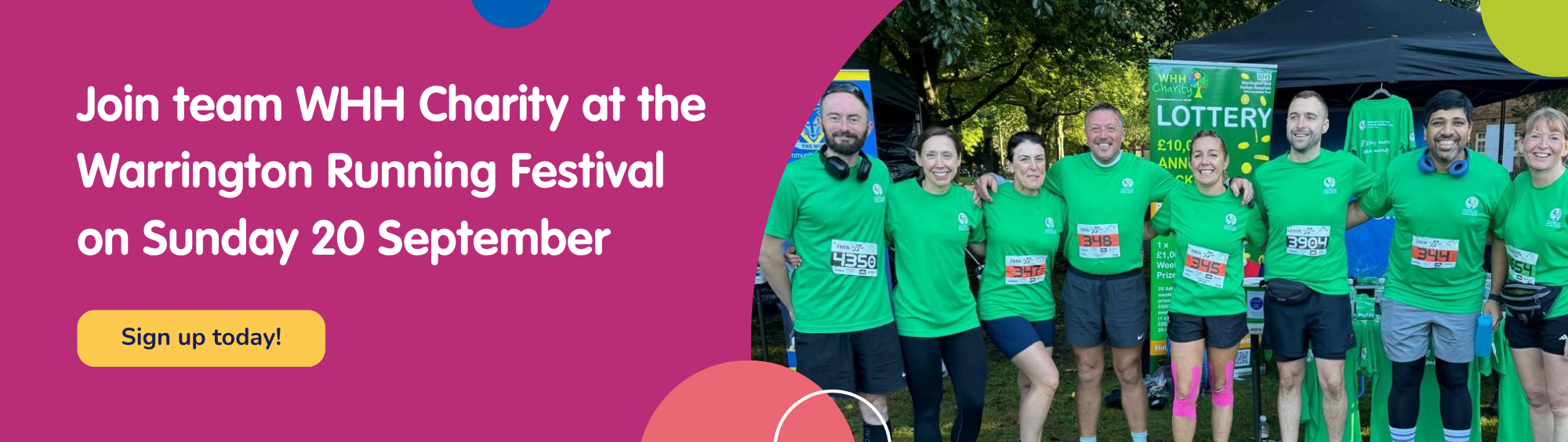 Running festival banner