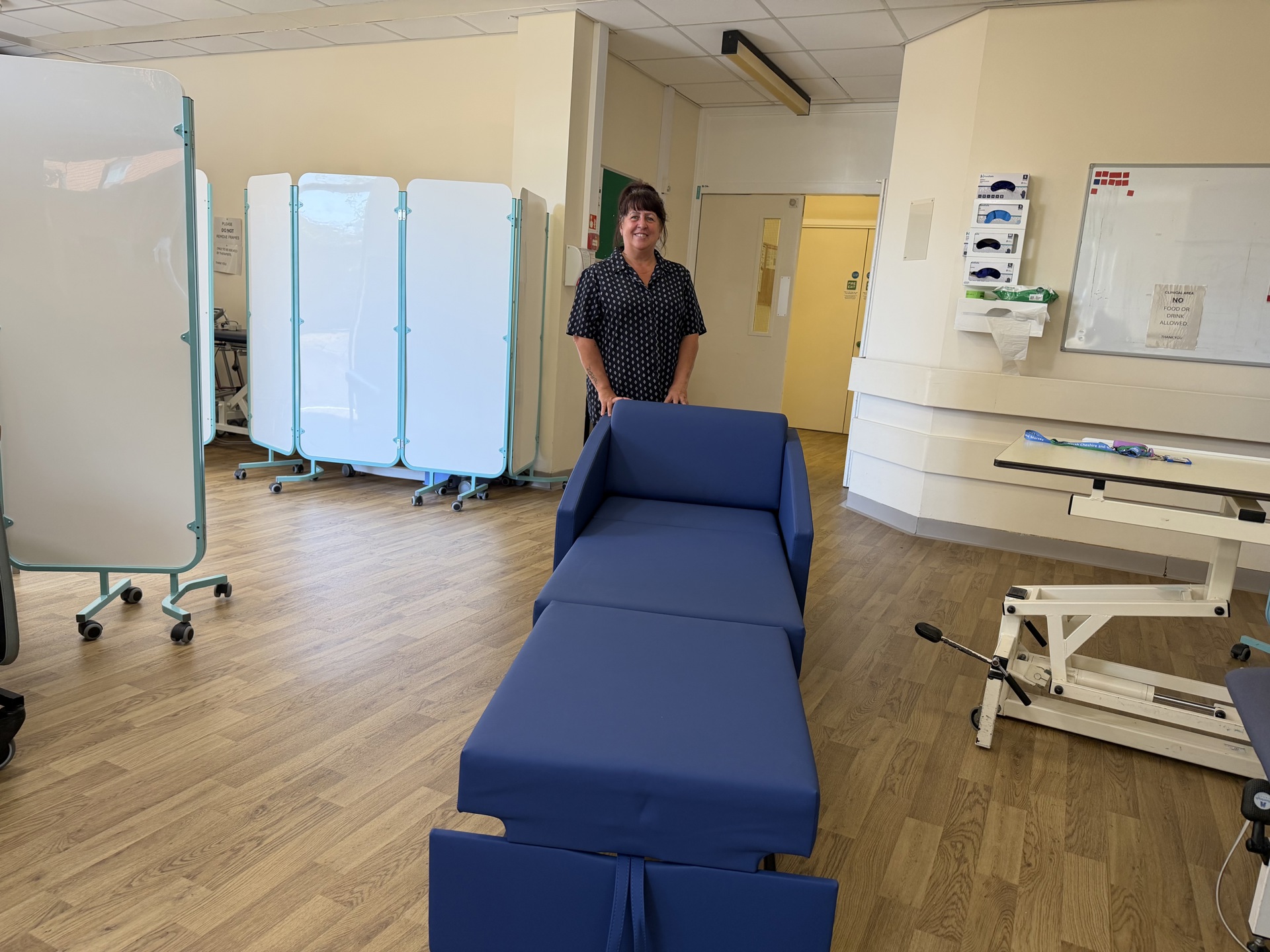 Z bed with staff member