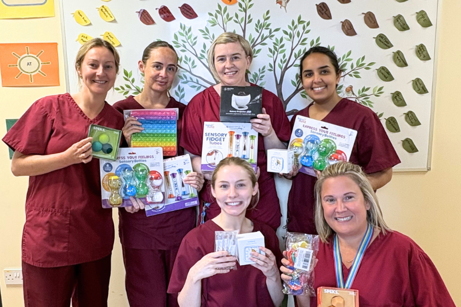 Bolton dentist team with sensory toys