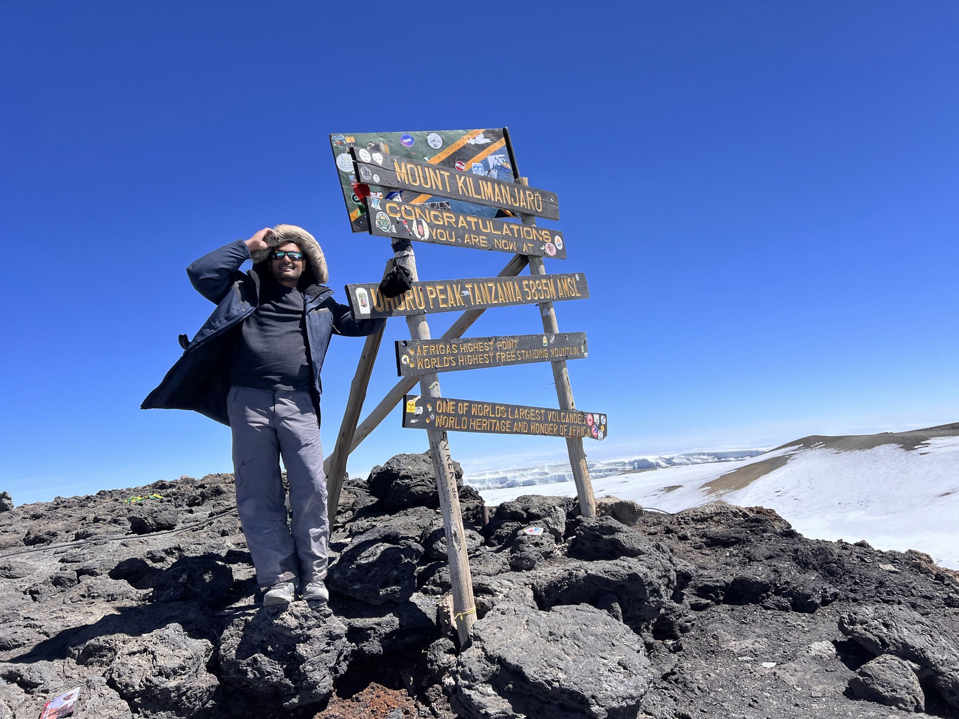 Solo on mountain