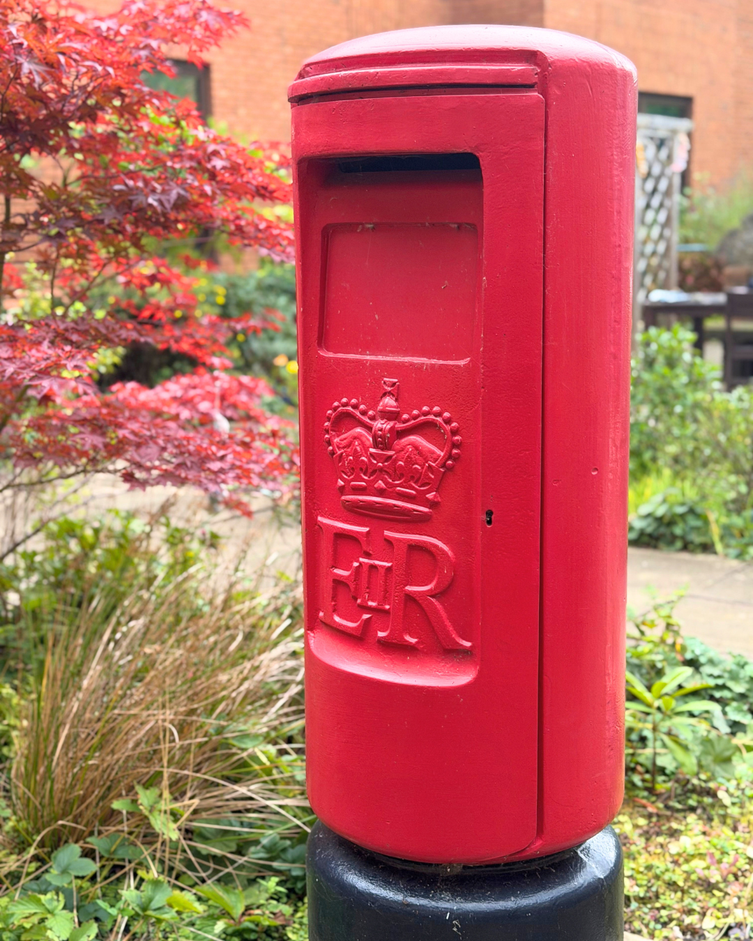 Post box in the garden